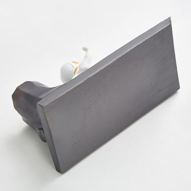 Astro Stationery and Phone Holder by Dealscartt, black phone stand with space-themed design and adjustable viewing angle.