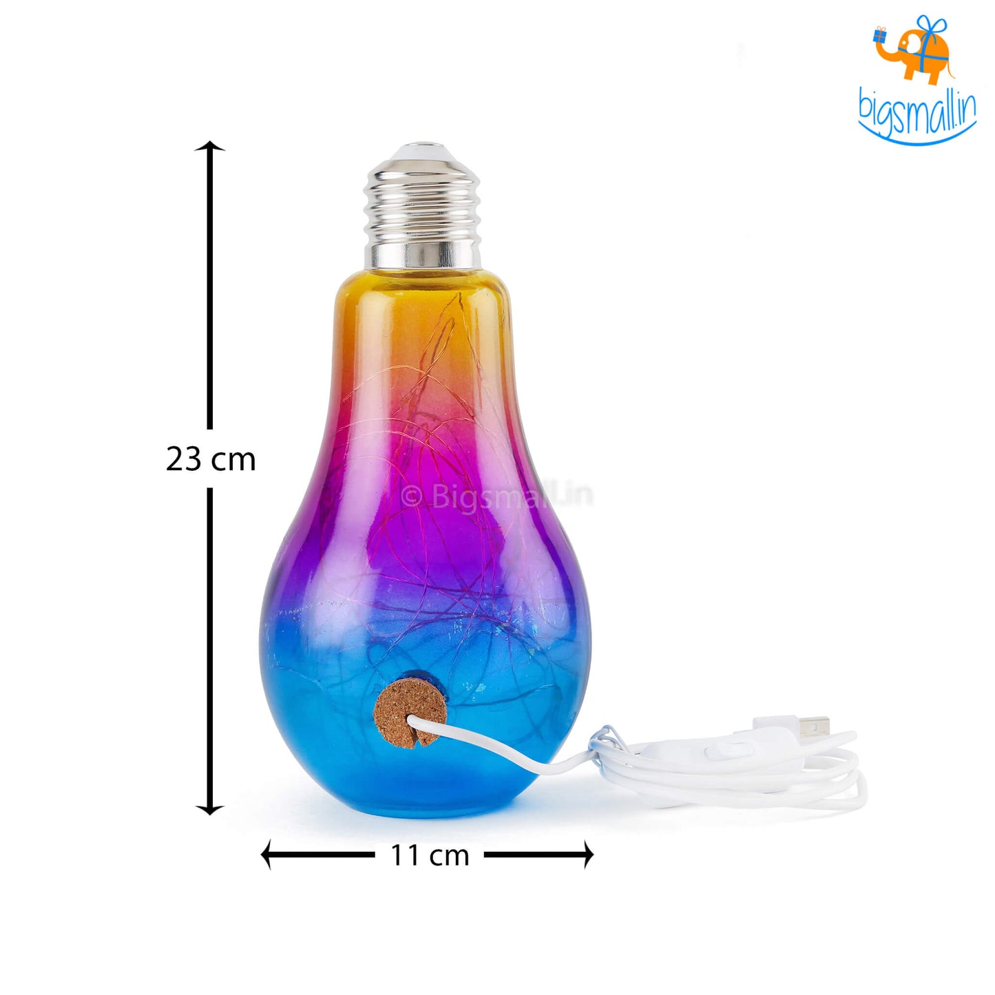 Bulb-shaped LED lamp from Dealscartt with a clear glass bulb and modern design, suitable for contemporary home decor.