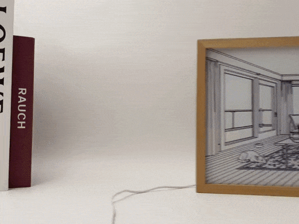 Animated LED wall lamp by Dealscartt, modern light-up wall art with glowing design for stylish home decor.