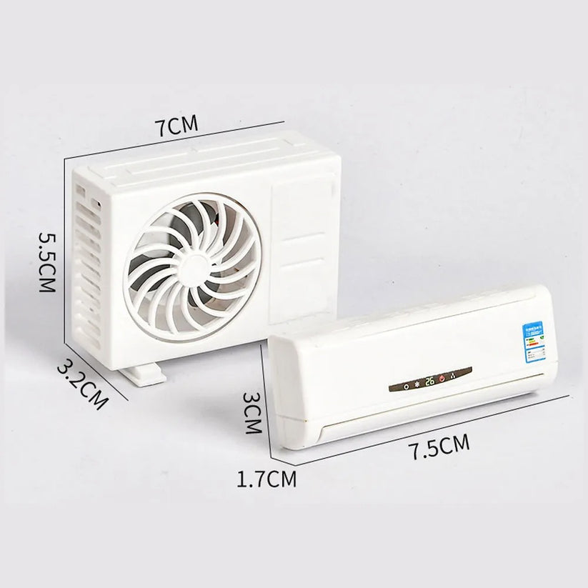 Mini Solar Air Conditioner and Air-Freshener by Dealscartt, compact device with solar panel for cooling and freshening indoor air