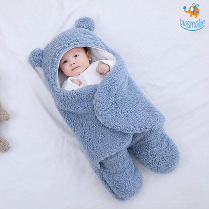 Soft plush baby wrap blanket from Dealscartt, cozy bedding accessory for infants, featuring a gentle, plush texture.