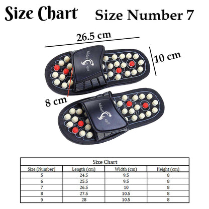 Roposo Clout acupressure and magnetic therapy slippers with cushioned soles and adjustable straps for foot relief and comfort.