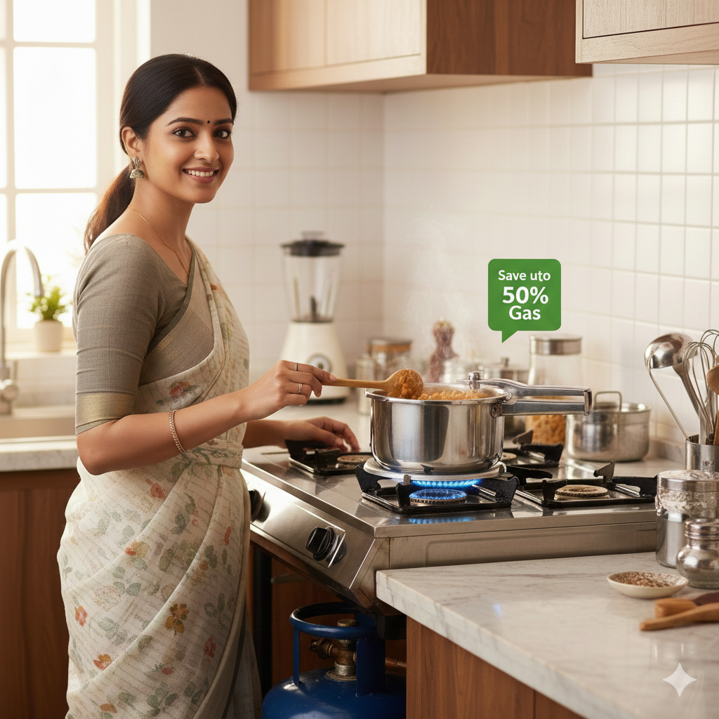 Kitchen Gas Saver Stand by Dealscartt, designed to hold and organize gas cylinders securely in the kitchen.
