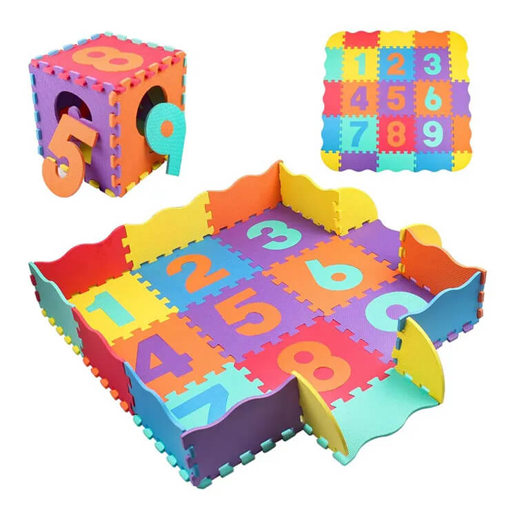 Colorful baby puzzle play mat from Dealscartt, soft foam interlocking tiles ideal for DIY crafts and children's play areas.