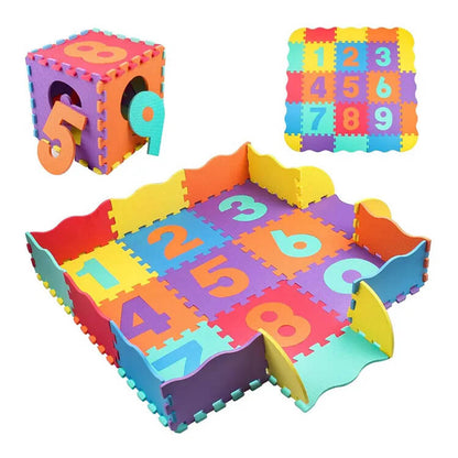 Colorful baby puzzle play mat from Dealscartt, soft foam interlocking tiles ideal for DIY crafts and children's play areas.