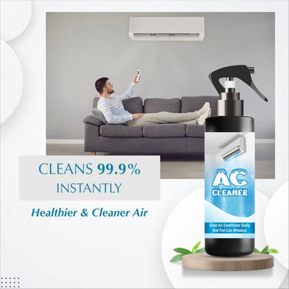 Attrangi Gadgets air conditioning cleaner and purifier with spray bottle, designed to improve air quality and remove odors.